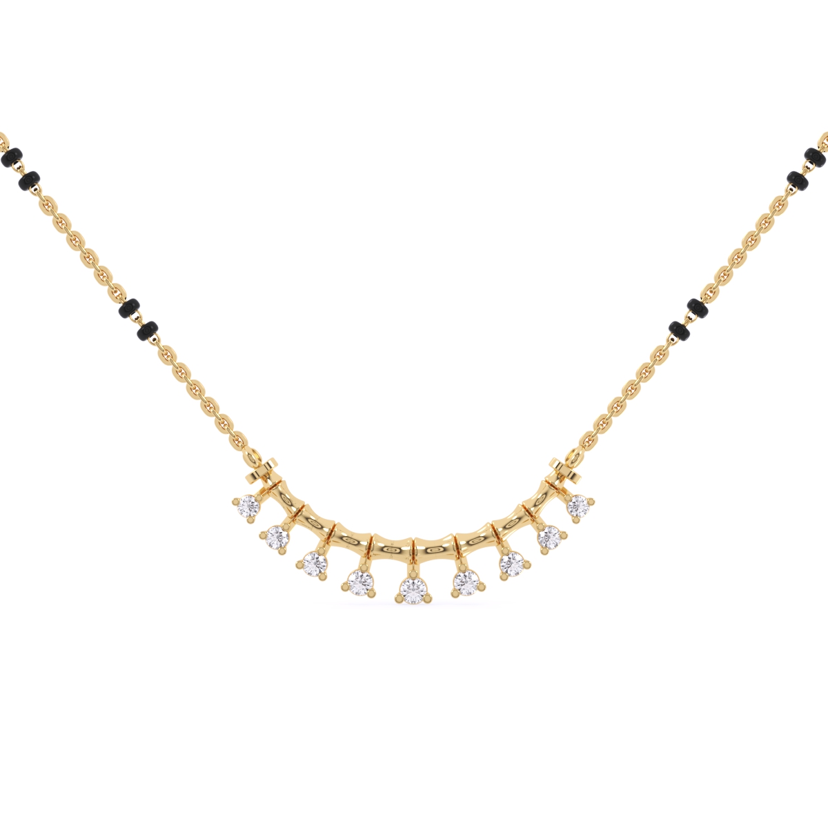 Minimalistic Round Diamond Mangalsutra